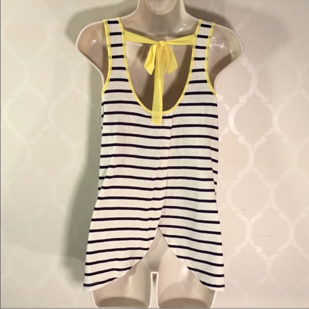 Outback Red Yellow and White Striped Tank Top